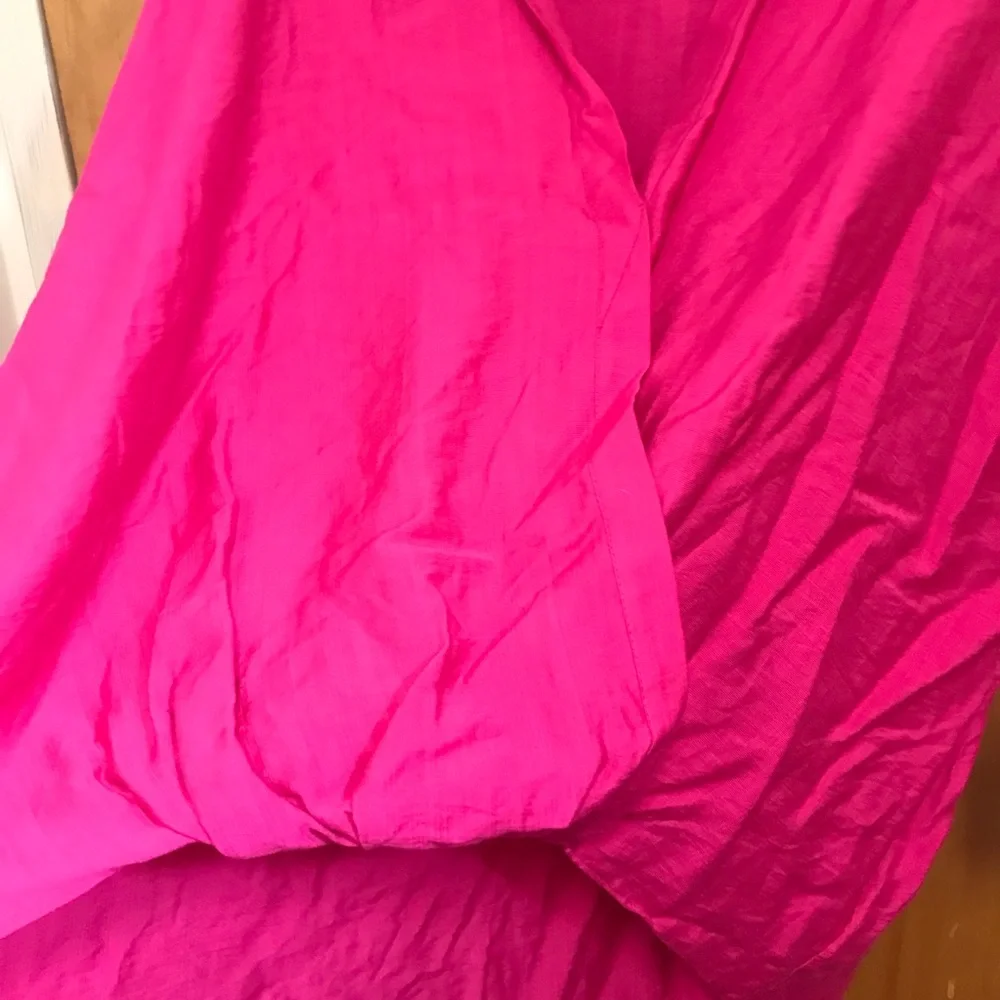 RACHEL Rachel Roy Fuchsia High-Low Wrap Top sz XL nwt - Picture 5 of 11